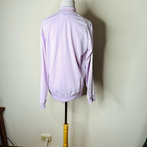 Adidas Girls Lavender 3 Stripe Track Jacket - Picture 7 of 7